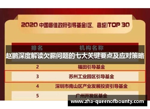 赵鹏深度解读欠薪问题的七大关键要点及应对策略 赵鹏深度解读欠薪问题的七大关键要点及应对策略